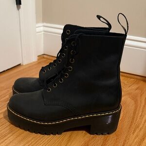 Black Lace-Up Women's Boots